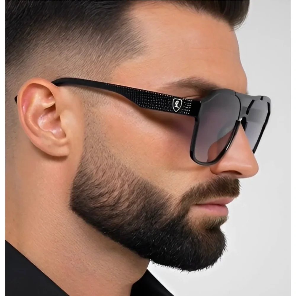 Men Sunglasses Retro Flat Lens Outdoor Driving Shades Flat Lens Street‎ Wear New
